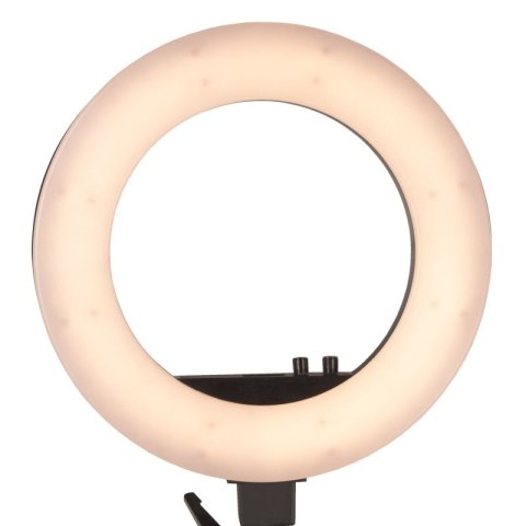 Lampa pierścieniowa Ring light 18" 48W led czarna + statyw