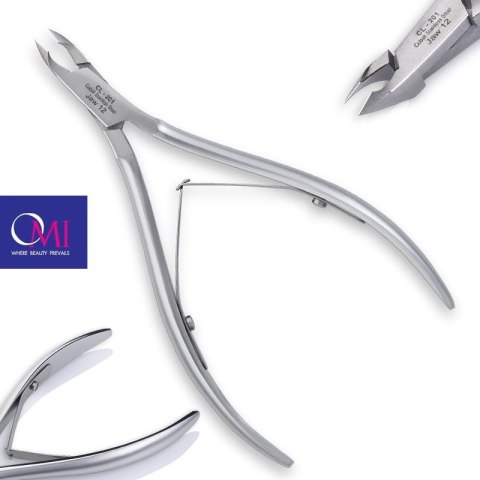 Omi pro-line cążki CL-201 cuticle nippers jaw 12/4 mm lap joint