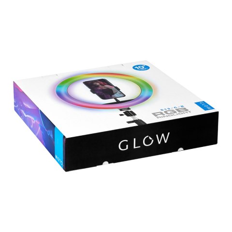 GLOW lampa pierścieniowa ring 10"" RGB bsc ze statywem 10W