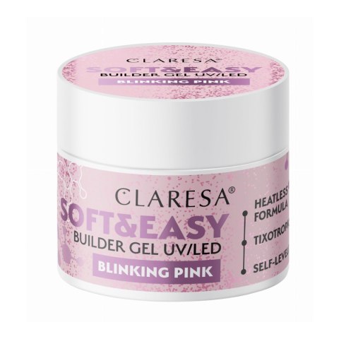 Claresa żel budujący Soft&Easy gel blinking pink 45g