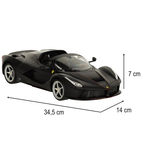 Samochód zdalnie sterowany Rastar 75800 Ferrari LaFerrari Aperta 1:14 czarny