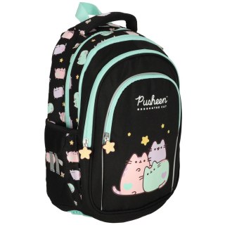 Plecak szkolny młodzieżowy czterokomorowy Pusheen 22L czarny