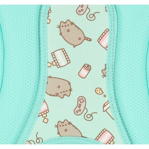 Plecak szkolny młodzieżowy czterokomorowy Pusheen 22L miętowy