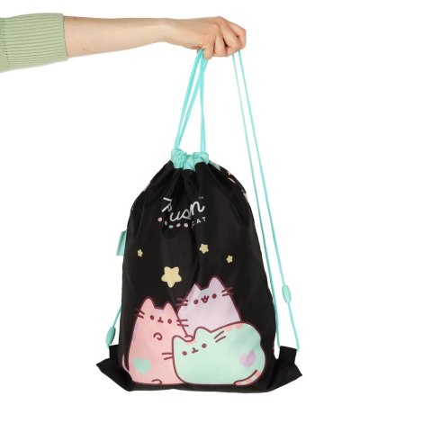 Plecak worek na buty wf Pusheen czarny