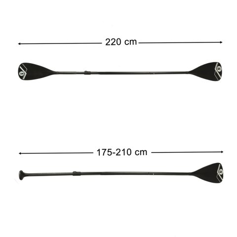 Wiosło kajakowe do deski SUP 2w1 składane aluminiowe regulowane 175 - 220 cm