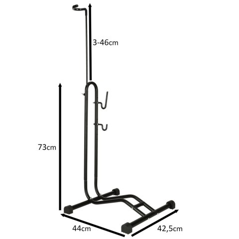 RALLEX Stojak rowerowy serwisowy wolnostojący na rower metalowy czarny