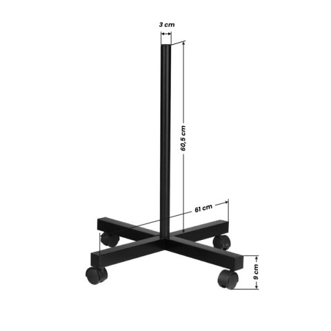 Lampa lupa S4 + statyw czarna