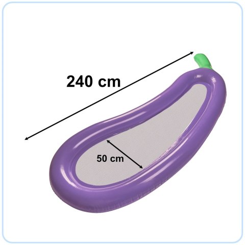 Materac dmuchany siateczkowy bakłażan 240cm