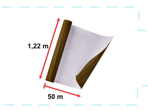 Folia rolka samoprzylepna okleina tapeta dąb brązowy 1,22x50m