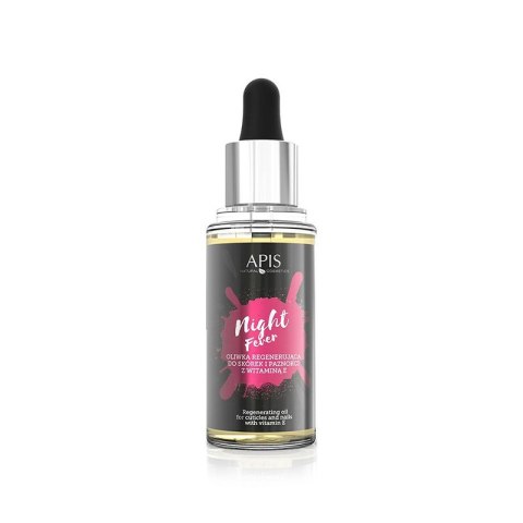 Apis night fever oliwka regenerująca do skórek i paznokci z witaminą E, 30 ml