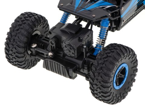 Samochód zdalnie sterowany na pilota RC Rock Crawler HB 2,4GHz 1:18 niebieski