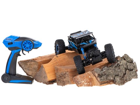 Samochód zdalnie sterowany na pilota RC Rock Crawler HB 2,4GHz 1:18 niebieski