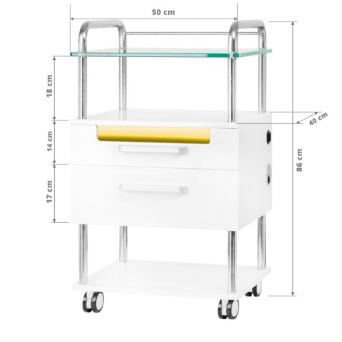 Pomocnik podologiczny 6052T biały