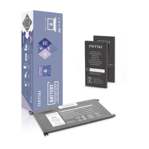 Bateria Mitsu do notebooka Dell Vostro WDX0R, P75F, P62F, P66F, T2JX4, 14 (5468), Inspiron 15 (5568) (11.4V) (3400 mAh) Bateria Mitsu do notebooka Dell Vostro WDX0R, P75F, P62F, P66F, T2JX4, 14 (5468), Inspiron 15 (5568) (11.4V) (3400 mAh)