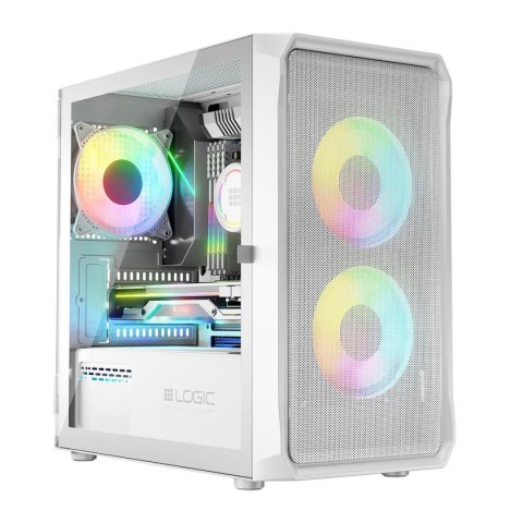 Obudowa LOGIC PORTOS ARGB Mini USB 3.0 White Obudowa LOGIC PORTOS ARGB Mini USB 3.0 White