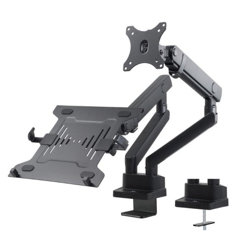 Uchwyt biurkowy podwójny do monitora i laptopa Maclean MC-813 17"-32" 2x8kg VESA 75x75, 100x100 Uchwyt biurkowy podwójny do monitora i laptopa Maclean MC-813 17"-32" 2x8kg VESA 75x75, 100x100
