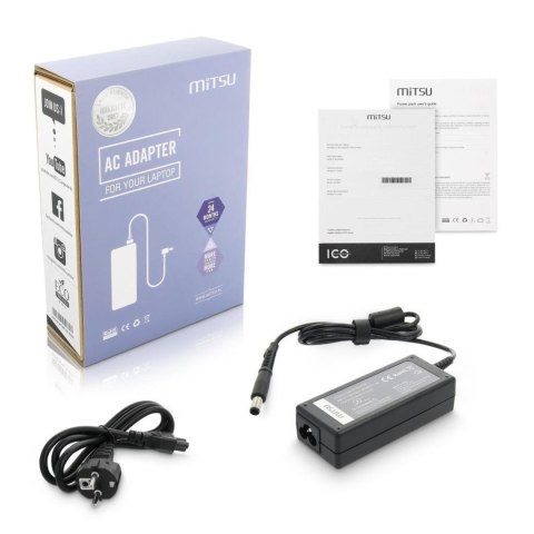 Zasilacz sieciowy Mitsu 19.5V 3.33A (7.4x5.0 pin) do notebooka HP Zasilacz sieciowy Mitsu 19.5V 3.33A (7.4x5.0 pin) do notebooka HP