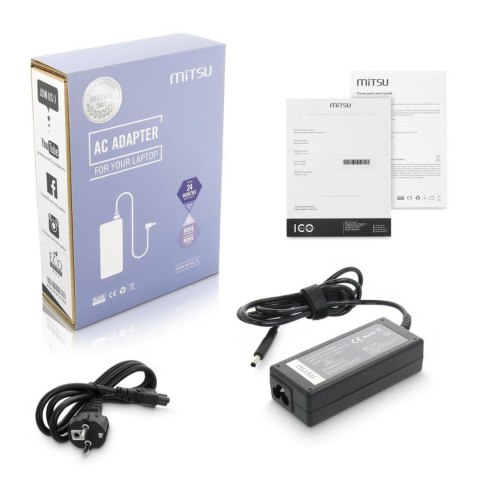Zasilacz sieciowy Mitsu 19V 3.42A (4.5x3.0 pin) 65W do notebooka Asus Zasilacz sieciowy Mitsu 19V 3.42A (4.5x3.0 pin) 65W do notebooka Asus