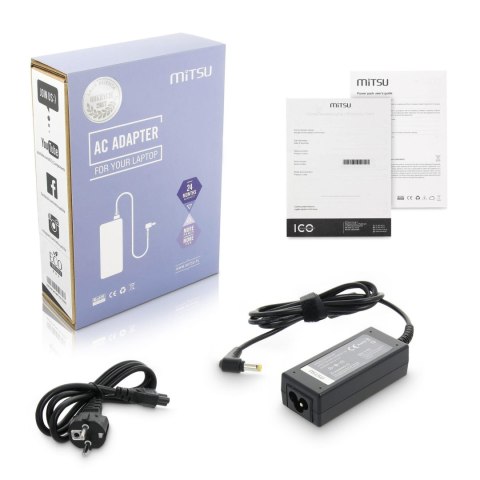 Zasilacz sieciowy Mitsu 19V 4.74A (5.5x2.5) do notebooka Asus, Toshiba, MSI, Packard Bell Zasilacz sieciowy Mitsu 19V 4.74A (5.5x2.5) do notebooka Asus, Toshiba, MSI, Packard Bell