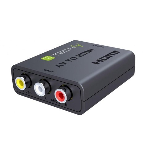 Konwerter/Adapter Techly AV Composite Video oraz Audio L/R 3x RCA na HDMI Konwerter/Adapter Techly AV Composite Video oraz Audio L/R 3x RCA na HDMI