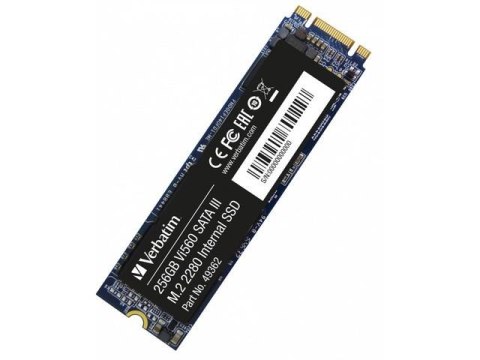 Dysk SSD wewnętrzny Verbatim Vi560 S3 256GB M.2 2280 SATA Dysk SSD wewnętrzny Verbatim Vi560 S3 256GB M.2 2280 SATA