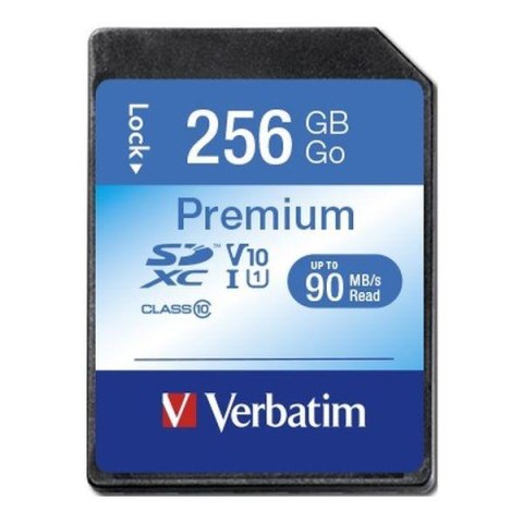 Karta pamięci SDXC Verbatim Premium U1 256GB (90 MB/s) Class 10 UHS-1 V10 Karta pamięci SDXC Verbatim Premium U1 256GB (90 MB/s) Class 10 UHS-1 V10
