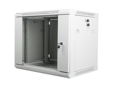 Szafa instalacyjna Rack wisząca 19" 9U 600x450 szara Lanberg (flat pack) Szafa instalacyjna Rack wisząca 19" 9U 600x450 szara Lanberg (flat pack)