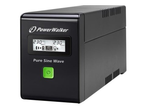 Zasilacz awaryjny UPS Power Walker Line-Interactive 600VA 2x PL 230V RJ11/45 USB LCD Zasilacz awaryjny UPS Power Walker Line-Interactive 600VA 2x PL 230V RJ11/45 USB LCD
