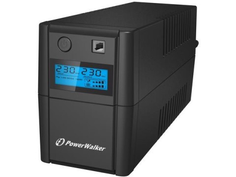 Zasilacz awaryjny UPS Power Walker Line-Interactive 850VA, 2x SCHUKO, RJ11, USB, LCD Zasilacz awaryjny UPS Power Walker Line-Interactive 850VA, 2x SCHUKO, RJ11, USB, LCD