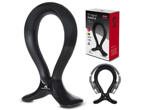 Antena TV DVB-T/T2 H.265 HEVC Maclean MCTV-920 wewnętrzna LTE - max poziom wyjściowy 100dBµV, stojak na słuchawki Antena TV DVB-T/T2 H.265 HEVC Maclean MCTV-920 wewnętrzna LTE - max poziom wyjściowy 100dBµV, stojak na słuchawki