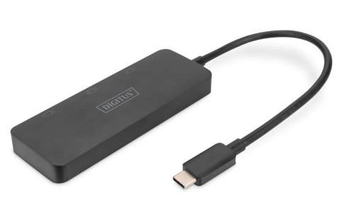 Hub/Koncentrator DIGITUS 3-portowy USB Typ C/3x HDMI 4K/60Hz HDR HDCP 2.2 MST Hub/Koncentrator DIGITUS 3-portowy USB Typ C/3x HDMI 4K/60Hz HDR HDCP 2.2 MST