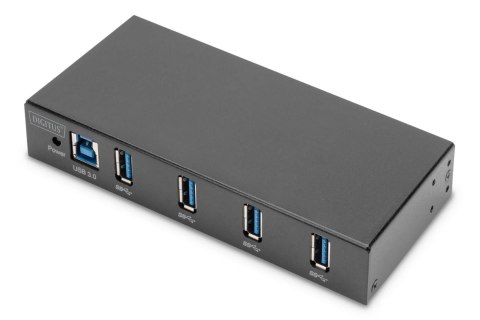 Hub/Koncentrator DIGITUS przemysłowy 4-portowy USB 3.0 SuperSpeed aktywny metalowa konstrukcja szyna DIN Hub/Koncentrator DIGITUS przemysłowy 4-portowy USB 3.0 SuperSpeed aktywny metalowa konstrukcja szyna DIN
