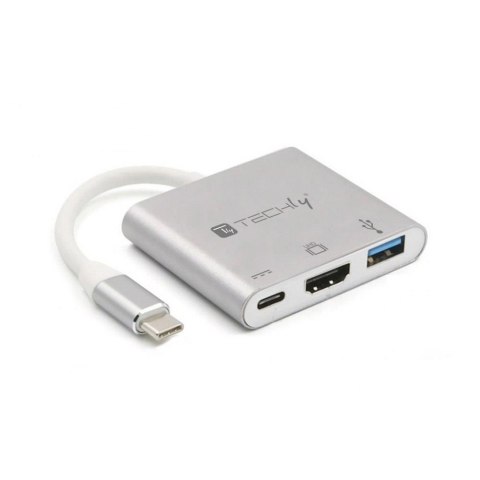 Kabel adapter Techly USB-C Multiport / HDMI/USB-A 3.0/USB-C PD Kabel adapter Techly USB-C Multiport / HDMI/USB-A 3.0/USB-C PD