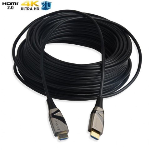 Kabel optyczny HDMI Techly HDMI-HDMI 2.0 M/M Ethernet 3D 4K, 50m, czarny Kabel optyczny HDMI Techly HDMI-HDMI 2.0 M/M Ethernet 3D 4K, 50m, czarny