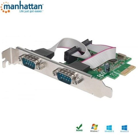 Kontroler COM Manhattan PCIe 2x RS-232/COM ICC Kontroler COM Manhattan PCIe 2x RS-232/COM ICC