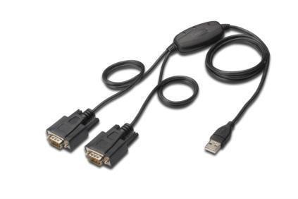 Konwerter USB 2.0 DIGITUS DA-70158 2xRS232, 1,5m Konwerter USB 2.0 DIGITUS DA-70158 2xRS232, 1,5m