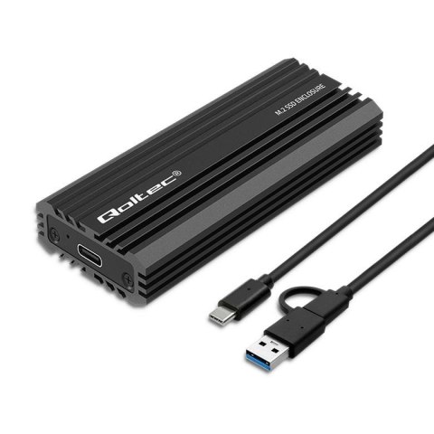 Obudowa/kieszeń Qoltec NV2270 na dysk M.2 SSD | SATA | NVMe | USB-C | 2TB Obudowa/kieszeń Qoltec NV2270 na dysk M.2 SSD | SATA | NVMe | USB-C | 2TB