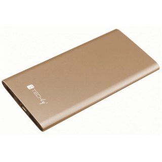 Powerbank Techly 5000mAH 2xUSB złoty