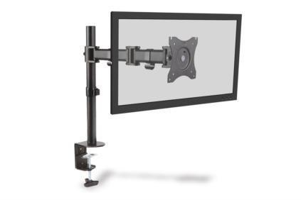 Stojak biurkowy pojedynczy z zaciskiem DIGITUS, 1xLCD, max. 27", max. 8kg, uchylno-obrotowy 360° (PIVOT) Stojak biurkowy pojedynczy z zaciskiem DIGITUS, 1xLCD, max. 27", max. 8kg, uchylno-obrotowy 360° (PIVOT)
