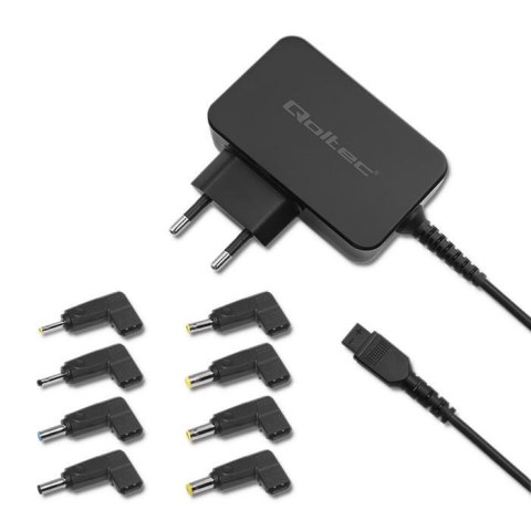 Zasilacz sieciowy Qoltec uniweralny 45W | 8 wtyczek Zasilacz sieciowy Qoltec uniweralny 45W | 8 wtyczek
