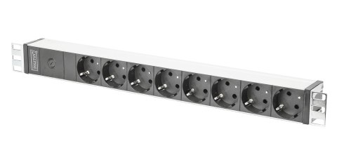 Listwa zasilająca DIGITUS PDU 19" RACK 8xSchuko kabel 2m 1xC14 16A wł./wył. zabezpieczenie aluminiowa Listwa zasilająca DIGITUS PDU 19" RACK 8xSchuko kabel 2m 1xC14 16A wł./wył. zabezpieczenie aluminiowa