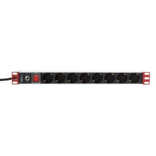 Listwa zasilająca Techly PDU Rack 1U, 8xSchuko 250V/16A 3m