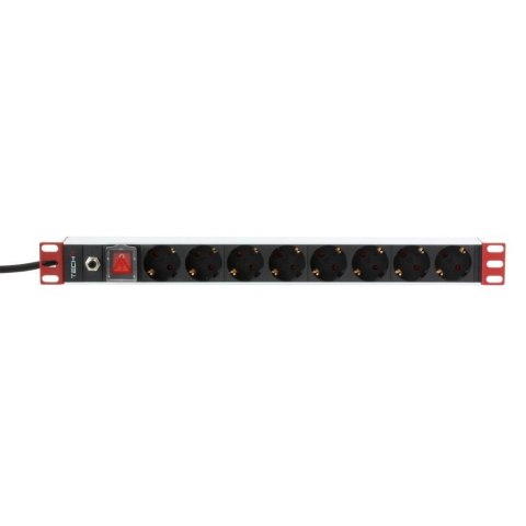 Listwa zasilająca Techly PDU Rack 1U, 8xSchuko 250V/16A 3m Listwa zasilająca Techly PDU Rack 1U, 8xSchuko 250V/16A 3m
