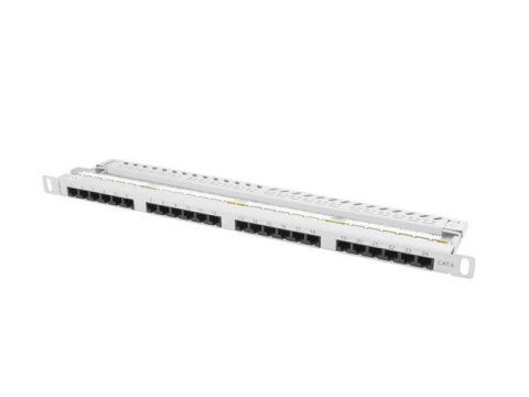 Patch panel Lanberg PPU6-0024-S 24 port 0.5U kat.6 szary Patch panel Lanberg PPU6-0024-S 24 port 0.5U kat.6 szary