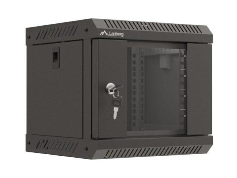 Szafa instacyjna Rack Lanberg Wisząca 10" 4U 300x300 Drzwi Przeszkolone (flat pack) Czarna Szafa instacyjna Rack Lanberg Wisząca 10" 4U 300x300 Drzwi Przeszkolone (flat pack) Czarna