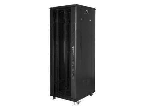Szafa instalacyjna Rack stojąca 19" 37U 600x800 czarna Lanberg (flat pack) Szafa instalacyjna Rack stojąca 19" 37U 600x800 czarna Lanberg (flat pack)