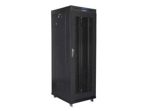 Szafa instalacyjna Rack stojąca 19" 37U 600x800 czarna drzwi perforowane LCD Lanberg (flat pack) Szafa instalacyjna Rack stojąca 19" 37U 600x800 czarna drzwi perforowane LCD Lanberg (flat pack)