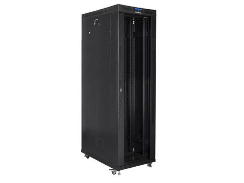 Szafa instalacyjna Rack stojąca 19" 42U 600x1200 czarna drzwi szklane LCD Lanbeg (flat pack) Szafa instalacyjna Rack stojąca 19" 42U 600x1200 czarna drzwi szklane LCD Lanbeg (flat pack)