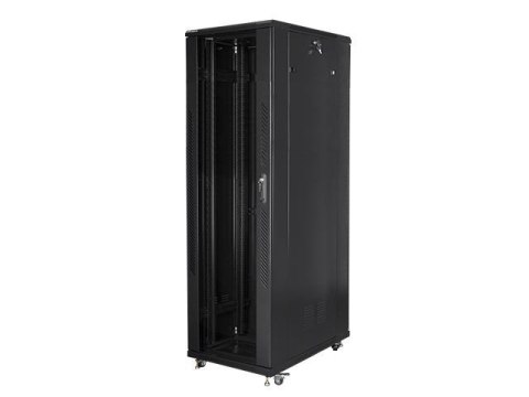 Szafa instalacyjna Rack stojąca 19" 42U 800x1000 czarna Lanberg (flat pack) Szafa instalacyjna Rack stojąca 19" 42U 800x1000 czarna Lanberg (flat pack)