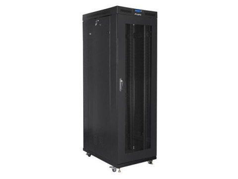 Szafa instalacyjna Rack stojąca 19" 42U 800x1000 czarna drzwi perforowane LCD Lanberg (flat pack) Szafa instalacyjna Rack stojąca 19" 42U 800x1000 czarna drzwi perforowane LCD Lanberg (flat pack)